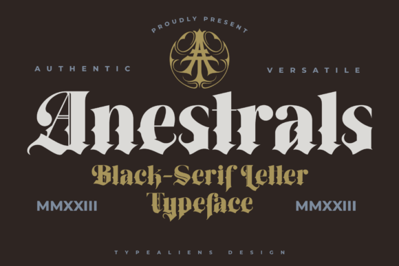 Anestrals Font: Bold Blackletter for Modern Campaigns