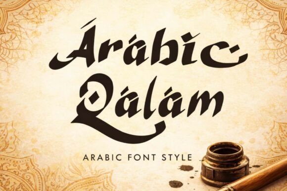 Arabic Qalam Typeface for Elegant Branding