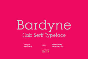 Bardyne: A Quirky Slab Serif Font for Makers