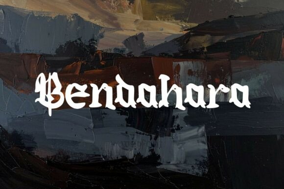 Bendahara Font: A Premium Gothic Script for Elegant Design