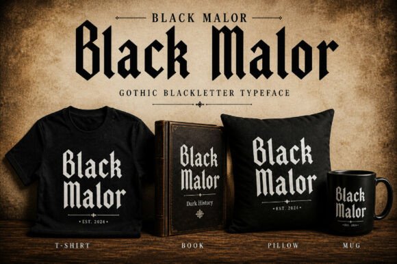 Black Malor Typeface Review for Bold Branding