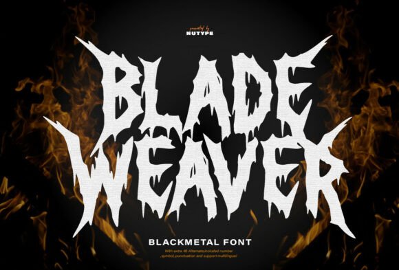 Blade Weaver: A Horror Display Typeface for Bold Branding