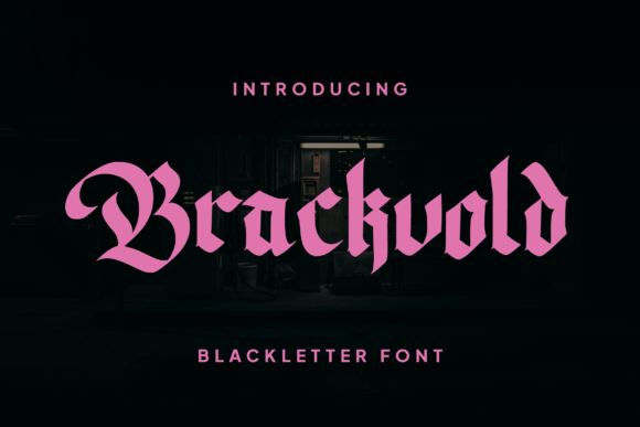 Brackvold: A Premium Blackletter Font for Bold Branding