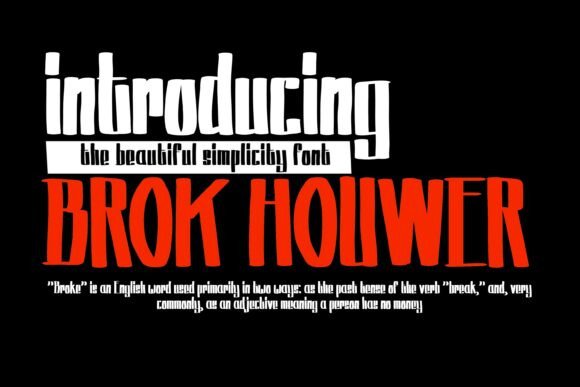 Brok Houwer: A Bold Blackletter Typeface for Modern Web Design
