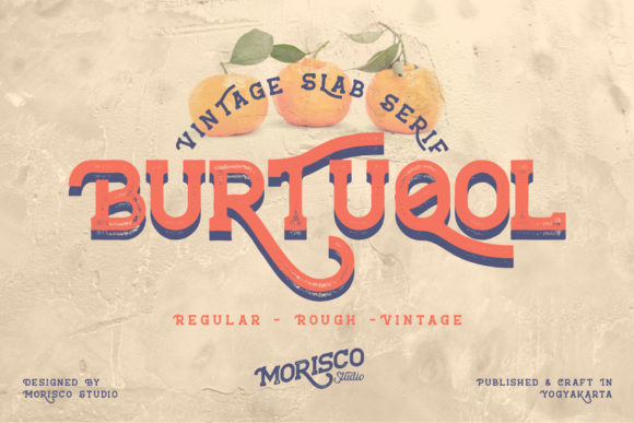 Burtuqol: A Vintage Slab Serif Font for Editorial Design