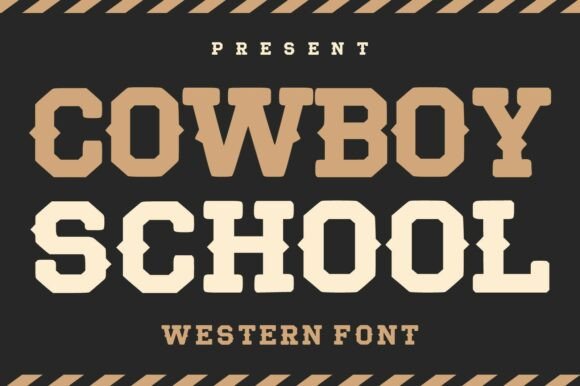 Cowboy School Font for Bold Web Design