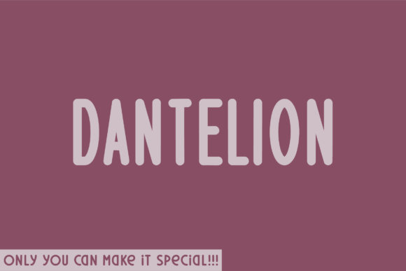 Dantelion: A Unique Handwritten Typeface for Brands
