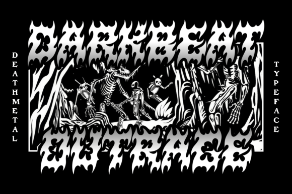 Darkbeat Outrage: A Hell-Forged Display Typeface