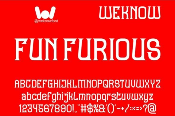 Fun Furious Typeface for Modern Editorial Design