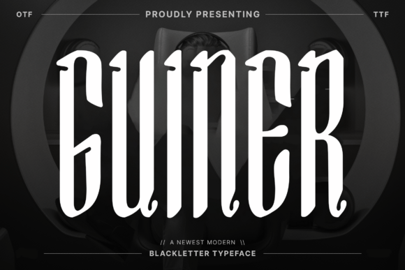 Guiner Typeface: Modern Blackletter for Editorial Design