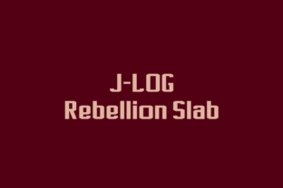 J-LOG Rebellion Slab Typeface for Digital Design