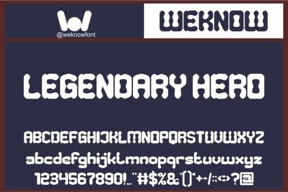 Legendary Hero Typeface for Modern Web Design