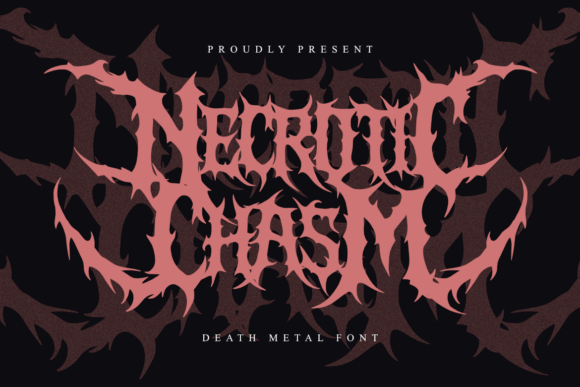Necrotic Chasm Typeface for Bold Branding