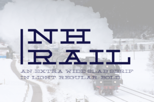 NH Rail: A Bold Slab Serif Typeface for Editorial Design