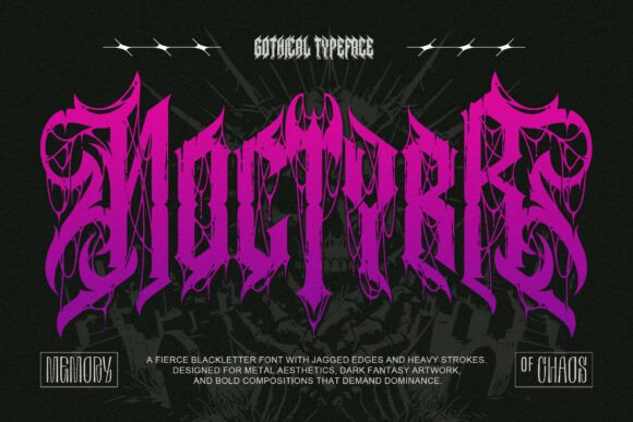 Noctyrr Typeface for Dark Branding