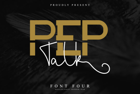 Pep Talk Typeface for Bold Branding