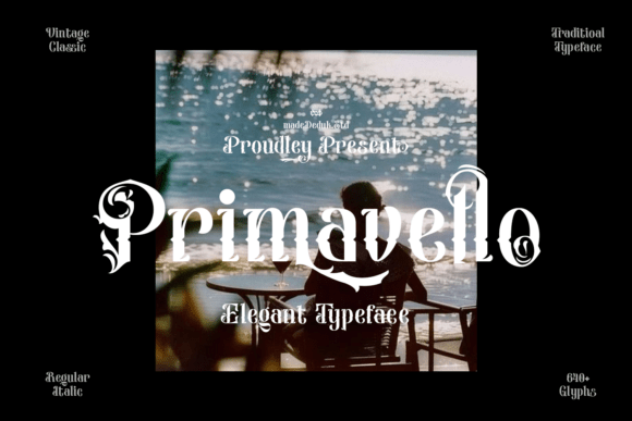Primavello Typeface for Elegant Editorial Design
