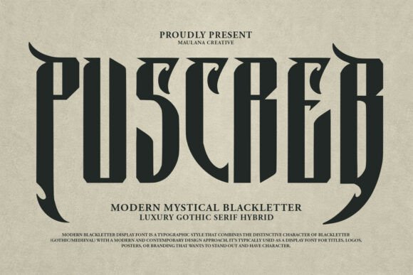 Puscreb Font: Elevate Handmade Branding