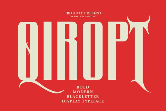 Qiropt Typeface: A Bold Blackletter Review