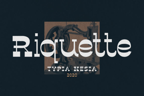 Riquette: A Vintage Slab Serif Typeface for Editorial Design