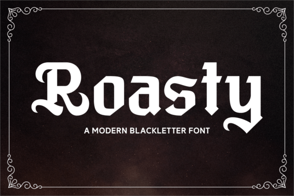 Roasty Typeface for Bold Brand Identity