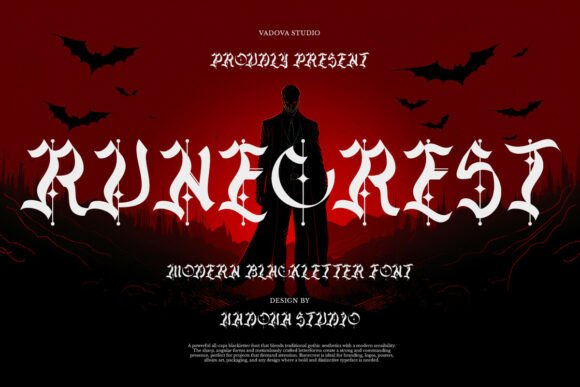 Runecrest: A Modern Blackletter Typeface for Editorial Design