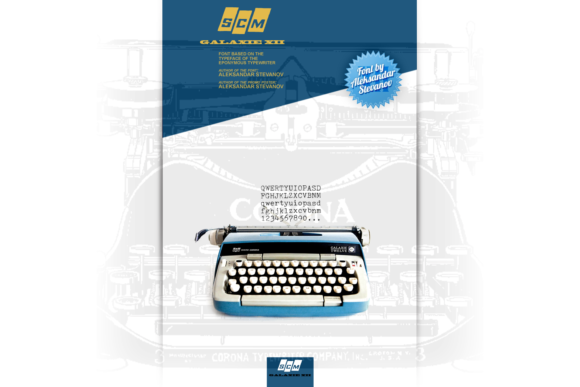 SCM Galaxie XII: The Typewriter Slab Serif for Bold Campaigns
