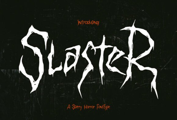 Slaster: The Horror Display Font for Bold Campaigns