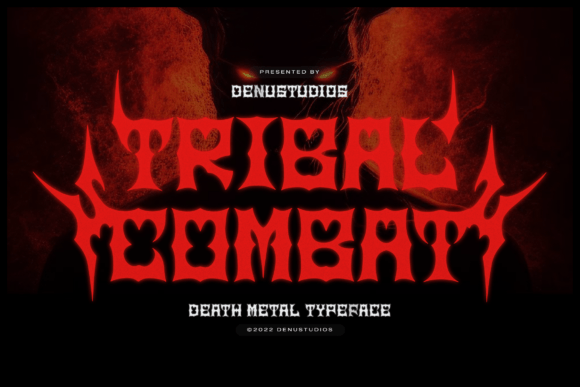 Tribal Combat: A Bold Blackletter Typeface for Editorial Design